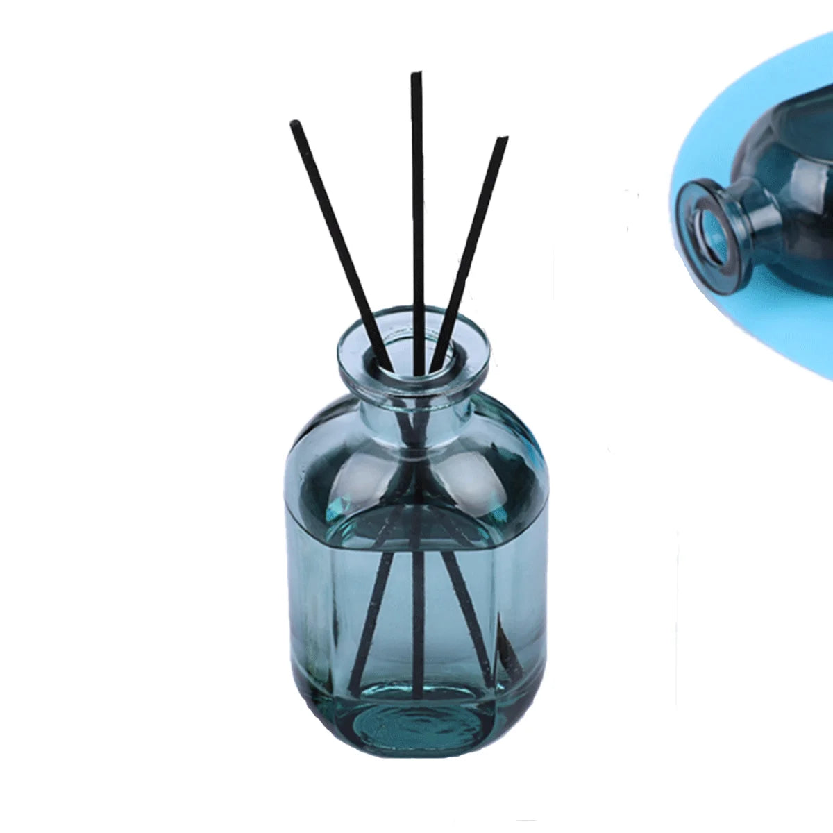 Wholesale Luxury Rattan Aromatherapy Jar Container Bottle Liquid Scents Home Fragrance Empty Reed Sticks Diffuser Glass Bottle