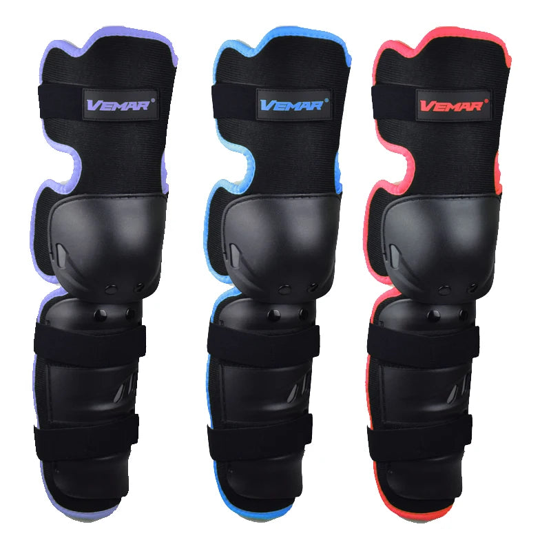 Vemar Motorcycle Armor Knee Pads Professional Protection Off-Road Racing Crashproof Windproof Breathable Polyester Cotton Buckle