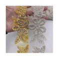 Crystal Motif Strass Hot Fix Rhinestone Tape With Rhinestones Patches Iron on Wedding Belt Dress