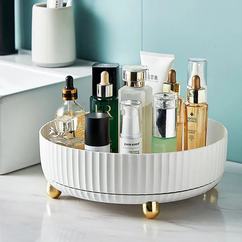 Factory Price 360 Degree Rotating Perfume Organizer 28cm Large Capacity Lazy Susan for Bathroom Counter or Vanity