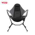 WOQI Modern Foldable Portable Camping Chair with Armrest for Outdoor Use