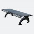 Outdoor Park Steel Tubular Bench Seat Outside Urban Street Metal Bench Seating Public Garden Patio Bench Without Backrest