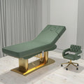 Lash Bed for Sale Modern Luxury Gold  Base Beauty Salon Furniture Facial Spa Bed Adjustable Reclining Eyebrow Lash Bed