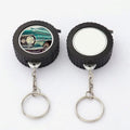 Custom logo Promotion Mini Meter Tape Measurering Keychain Sublimation Blank Tire Keyring Personalize Tape Measure Keyring