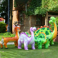 Outdoor Fiberglass Furniture Set Happy Birthday Themed Animal Shaped Chairs
