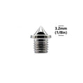 3.2mm 1/8" Length Track and Field Spikes  Pyramid Shoes Spike Replacements High Hardness Steel for Track Sprint Cross Country