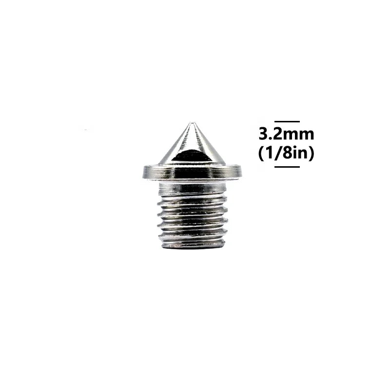 3.2mm 1/8" Length Track and Field Spikes  Pyramid Shoes Spike Replacements High Hardness Steel for Track Sprint Cross Country