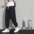 Oem Customized logo Design Men's Pants Loose Men's Summer Thin Cuff Versatile Nine-point Straight Sports Ice Silk Pants MegaBDM