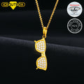 925 Sterling Silver VVS Moissanite Pendant Necklace Diamond Jewelry 14k White Gold Sunglasses Moissanite Necklace