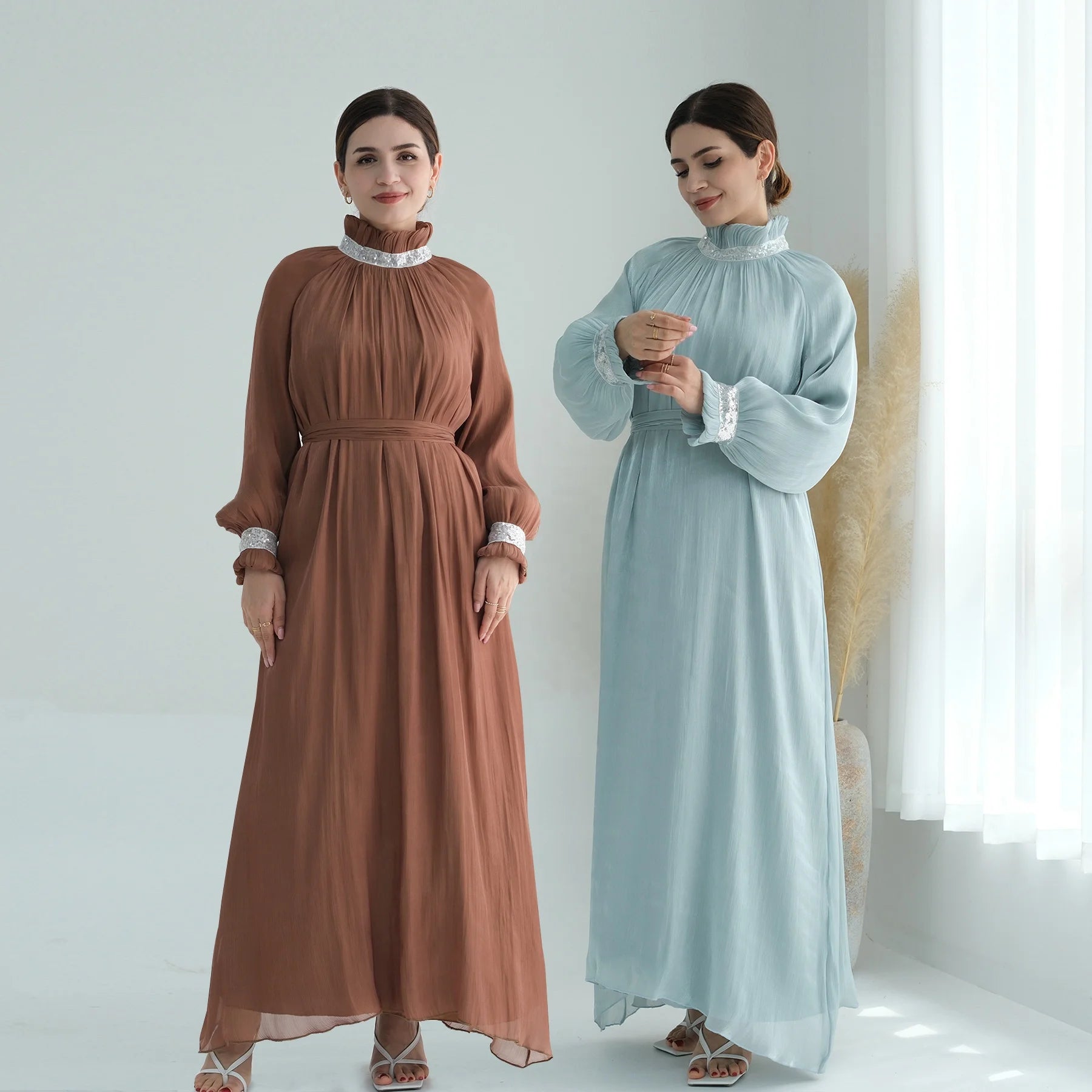 Loria 2024 Islamic Clothing Abaya Dubai Long Dresses Islam Abaya Women Muslim Dress Modest Dresses Luxurious
