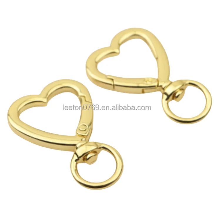 Stock Supply Large Sized Heart Shaped Swivel Bag Carabiner