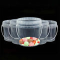 Eco-Friendly Clear Plastic Bucket 350ml 500ml 1l 1.5l 4l Durable Food Packing Pail for Ice Cream Drums Pails & Barrels
