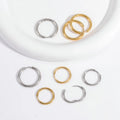 Earrings Trending Wholesale Waterproof Small 316l Stainless Steel 18k Pvd Gold Plated Smallest  Earrings Hoops in Bulk for Women