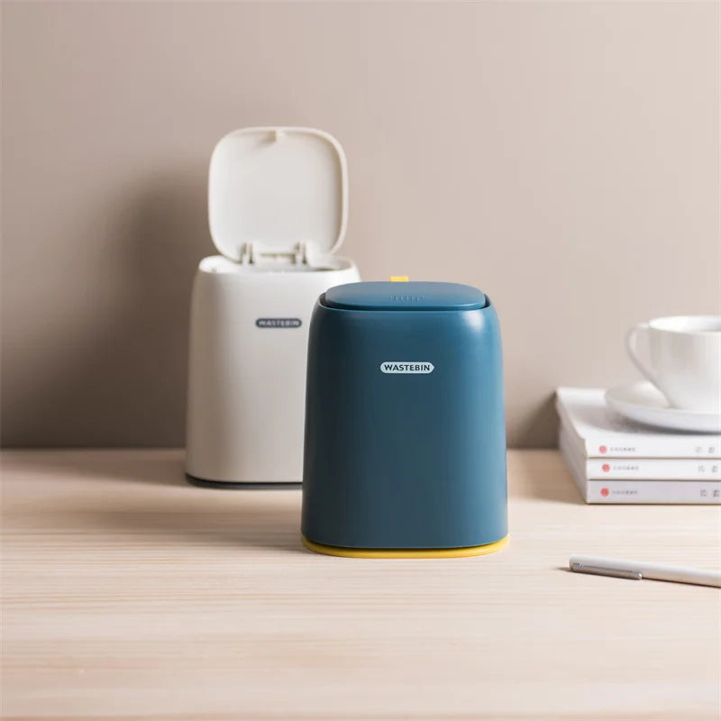 Creative Mini Waste Bins Plastic Trash Can Desktop Small Dustbin