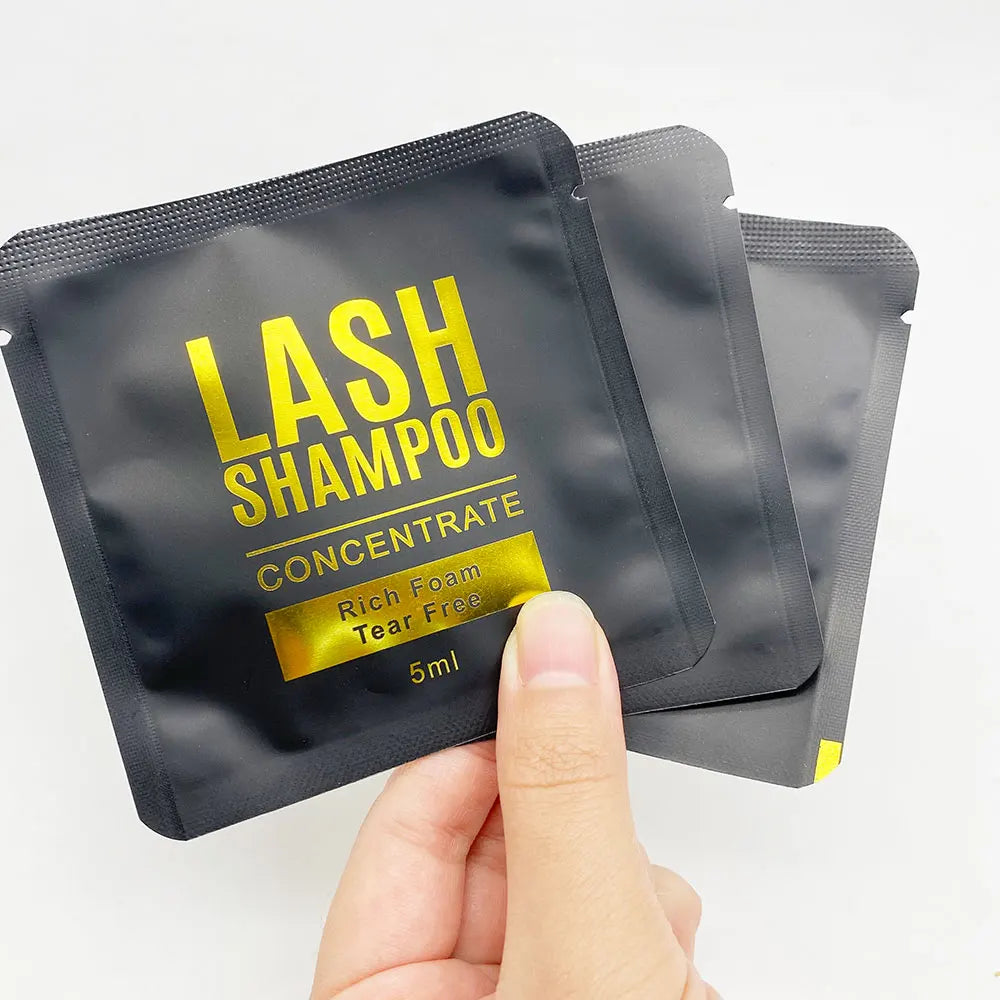 Private Label Natural Vegan Eye Lash Shampoo Concentrate Cleaner Bottle Kit Lash Foam Concentrated