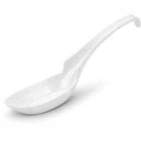 Hot Sale Restaurant Tableware Big Soup Spoon Japanese Design Melamine Spoon