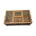 GSF G1251-1 Foldable Pine Wood Bamboo Wood With Canvas Transportation Cage Racing Pigeon Cage Lofts Pigeons Transport Cage