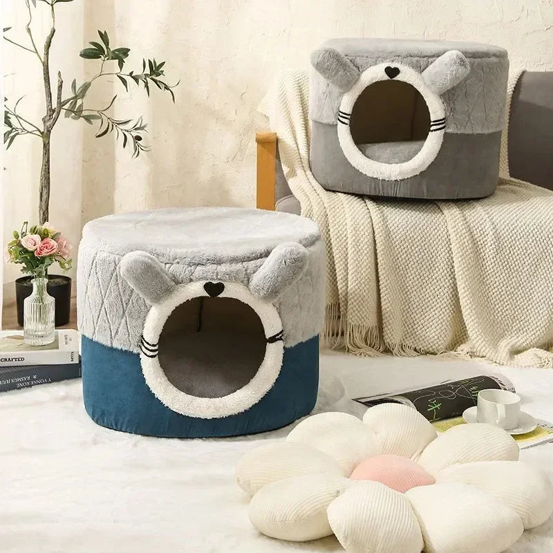 Ultra Comfortable Cat Nest House Dog Bed Cute Pumpkin Keep Warm Cozy Curl up Durable Luxury Cat Bed Pet Nest