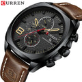 For CURREN 8324 Men's Sport Quartz Watch Top New Luxury Gift 30M Waterproof Wristwatches Steel Leather Fashion Relogio Masculino