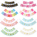 Birthday Party Promotional Item Paper Banner Multicolorful Paper Bunting for  Birthday Party Decoration