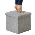 Collapsible Ottoman Foldable Footrest Shoe Bench Ottoman Footrest Shoe Bench  Customized Storage Space Stools Ottomans