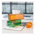 Modern Luxury Transparent Acrylic Tissue Boxes & Paper Towel Napkins Holder Customized Color Desk Accessories for Home Office