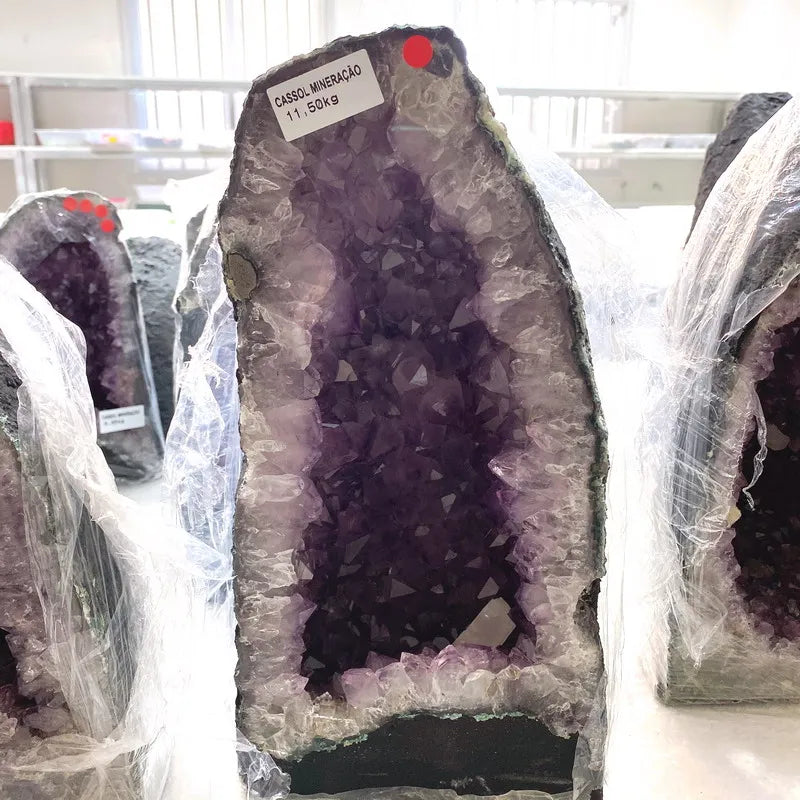 Healing Crystals Reiki Crystal Big Size Amethyst Crystal Geode Cluster for Home Decoration