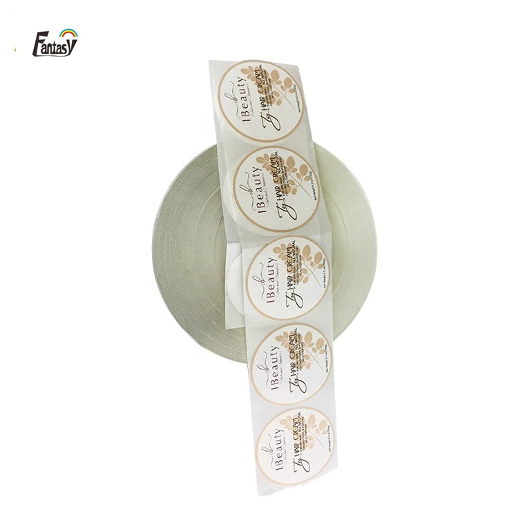 Wholesale Printing Sizes Self Adhesive Round Gold Waterproof Vinyl Label Custom Kraft Paper Thank You Sticker with Logos