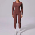 Fitness Jumpsuit Stretchy Fitted Athletic Jumpsuit Workout Romper One Piece Bodysuits Yoga Jumpsuits