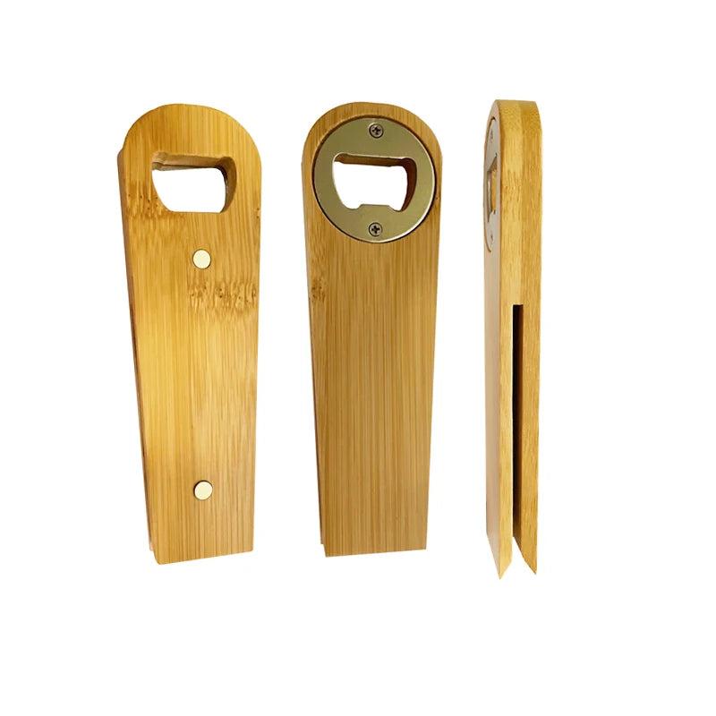 Multifunctional Creative Bamboo Sealing Clip Modern Airtight Food Bag with Fridge Magnets Kitchen Snacks Bottle Opener