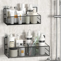 Manufacturer Mesh  Hanging Basket Self-adhesive Shower Shelf Organizer Bathroom Organizer Storage Shelf Basket for Shower