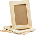 TaiLai Wholesale Wooden House Decoration 6x8DIY Craft Picture Frames Unfinished Solid Pine Wood Photo Frames for Arts Painting