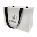 Custom Making Luxury Craft Gift Packaging White Texture Paper Shopping Bags