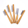 Bamboo Wood Eco-friendly Pet Hair Remover Comb Dog & Cat Grooming Tools Massage Hair Brush for Hair Detangling Wholesale