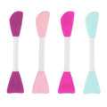 Double Head Silicone Face Mask Brush Silicone Facial Mud Mask Applicator Brush Mask Beauty Tool for Applying Cream Lotion