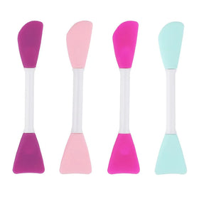 Double Head Silicone Face Mask Brush Silicone Facial Mud Mask Applicator Brush Mask Beauty Tool for Applying Cream Lotion