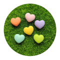 Cute Charms 3D Heart Resin Earring Charms DIY Findings Kawaii Phone Keychain Bracelets Pendant Jewelry Making