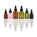 1oz 2oz Empty Frosted Custom 15ml 30ml 60ml Luxury Color Coat Hair Oil Bottle Skincare Glass Oil Dropper Bottle