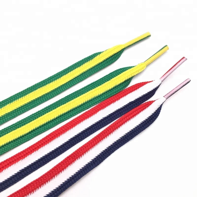 Wholesale Classic Creative Fashion Braided Polyester 4.5mm Durable Stylish Sport Shoe Accessory Oval Transparent Tips