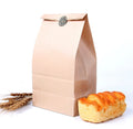 Wholesale Recyclable Bread Bag Food Grade Kraft Paper with Window for Sugar Storage