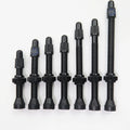 Aluminum Alloy Tubeless Tire Valves for Road MTB Bicycle Presta Valve Stems Black