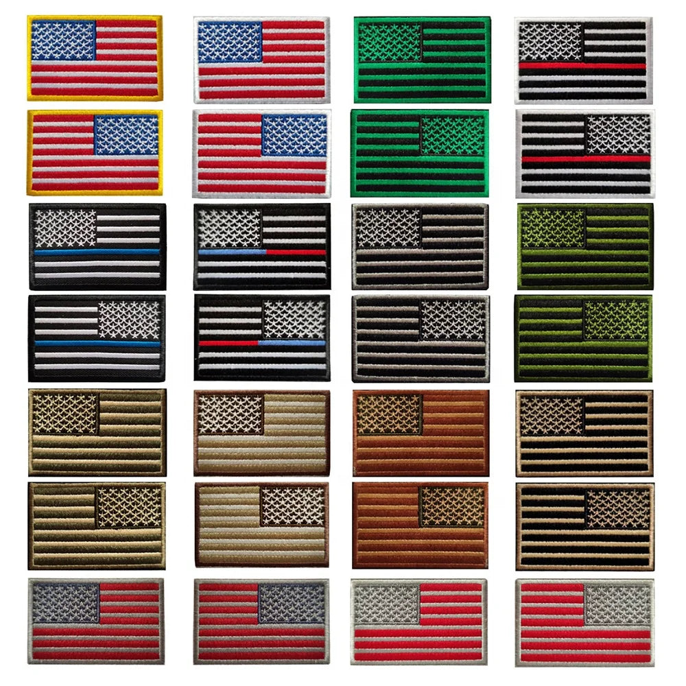 Custom American Stars and Stripes Flag Patch US Flag Badges Tactical Badges