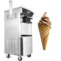 Commercial 2200W YKF-8228H Soft Ice Cream Machine Vertical 2200W Standing Adjustable Hardness Ice Cream Maker