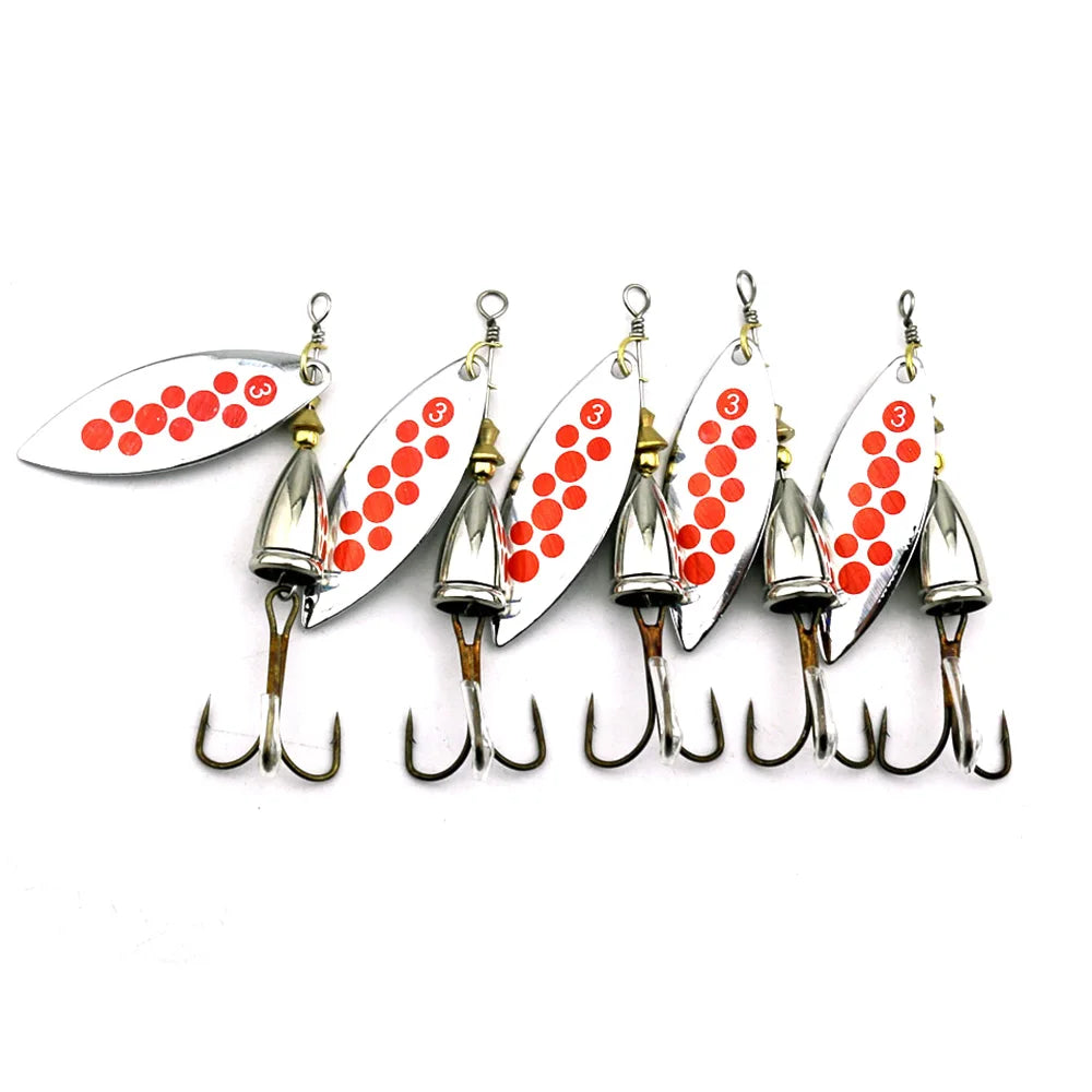 Fishing lure 8.2CM 14.3G Rotating sequins fishing Lures Spoon Spinner lure Metal Hard baits