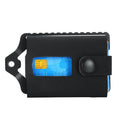 Popular Slim PU Leather Wallet Aluminum Alloy Card Holder with Convenient Button for Holding Credit Cards