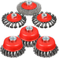 M14 with Handle Steel Wire Polishing Wheel Brush Twisted Cup Brush for Angle Grinder with Great Price