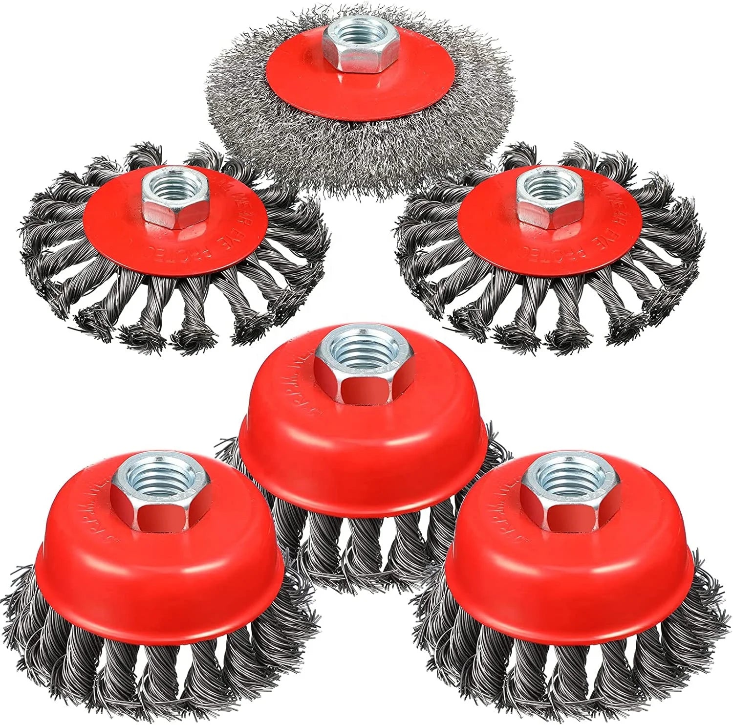 M14 with Handle Steel Wire Polishing Wheel Brush Twisted Cup Brush for Angle Grinder with Great Price