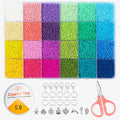 Wholesale 24 Grids Glass Seed Bead Sets 2mm Jewelry Making Kit for DIY Jewelry Bracelet Making