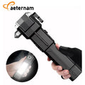 Safety Hammer Knife Magnet Usb Rechargeable ABS Body Cob Light Camping Work Lantern Led Torch Light Tactical Flashlight