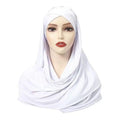 NisaModest Lightweight Long Soft Hijab Shawl Wrap Instant Jersey Hijab for Women Muslim Head Scarf Made of Stretch Polyester
